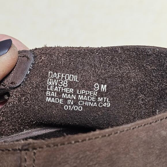 Bass Leather Wedge Sandal Adjustable Strap Brown Womens Size 9 M Neutral - Picture 4 of 9